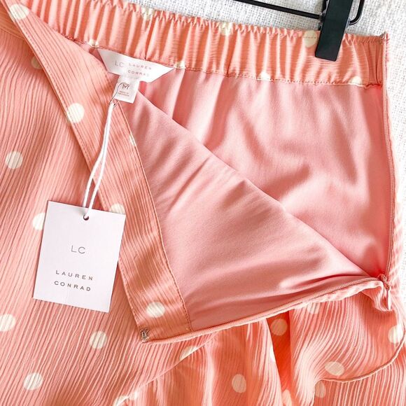 LC Lauren Conrad Pink A-Line Mini Skirt with Ruffled Tiers - Picture 5 of 8